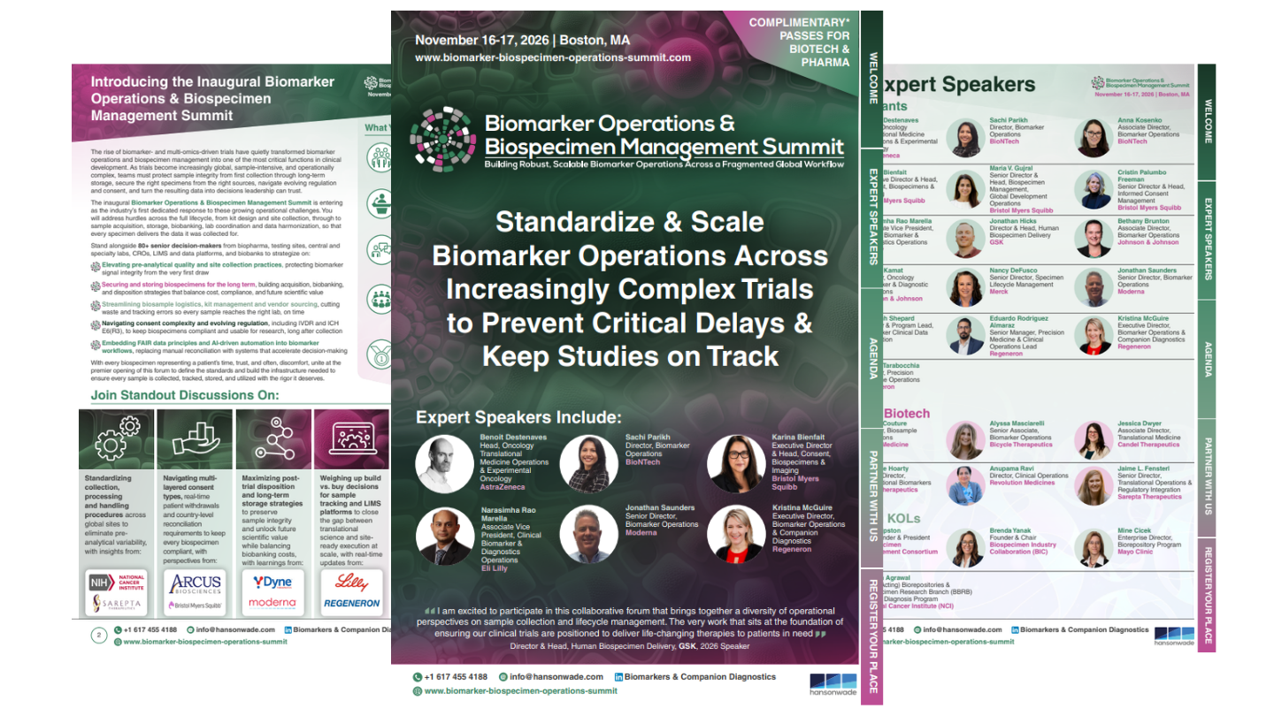 Biomarker Operations & Biospecimen Management Summit 2026 Event Guide (3)